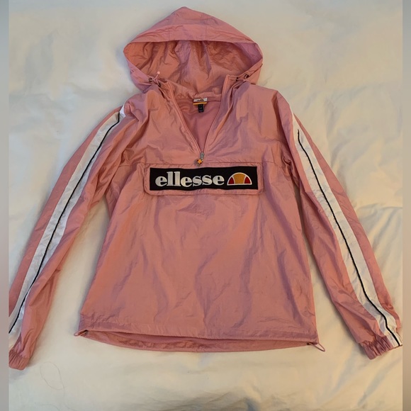 ellesse XS women’s windbreaker anorak hoodie pink XS - Picture 4 of 9
